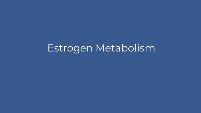 Estrogen Metabolism