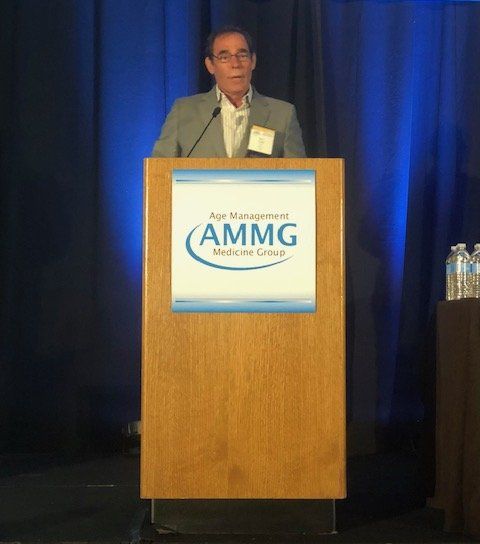 Mark Gordon MD making acceptance speech at AMMG Conference