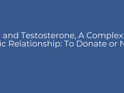 Iron and Testosterone, A Complex and Toxic Relationship: To Donate or Not?