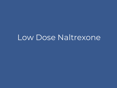 Low Dose Naltrexone