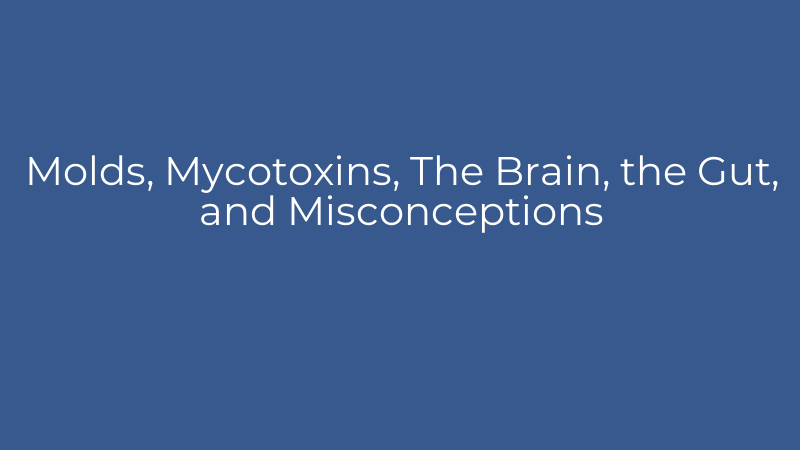 Molds, Mycotoxins, The Brain, the Gut, and Misconceptions